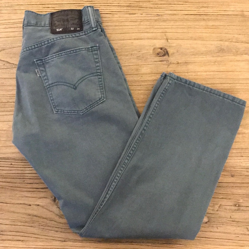 Levi’s 514 Misty Teal jeans